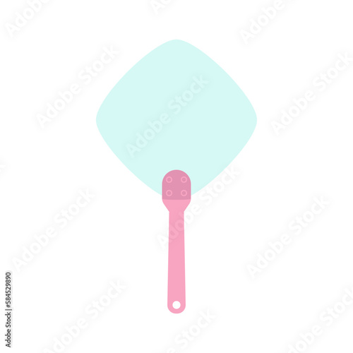 Plain Aesthetic Manual Handle Hand Fan

