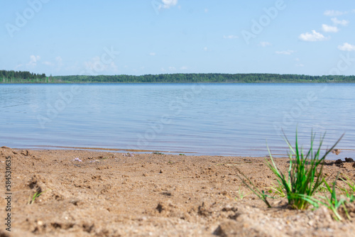 Nizhne-Negochanskoye Reservoir, Kuvshinovo. Beautiful landscape.  photo