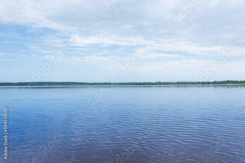 Nizhne-Negochanskoye Reservoir, Kuvshinovo. Beautiful landscape. 