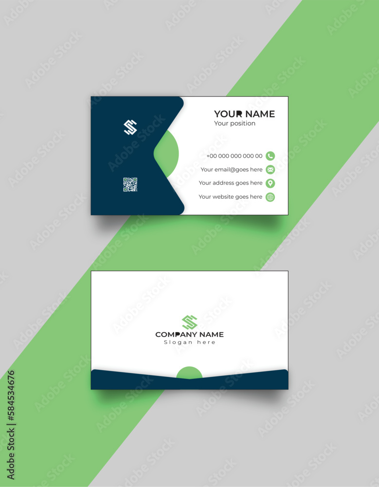 Flat and modern style business card template,Geometric business card,Vector design formal black. Flat and modern style business card template,Geometric business card,Vector design formal black.