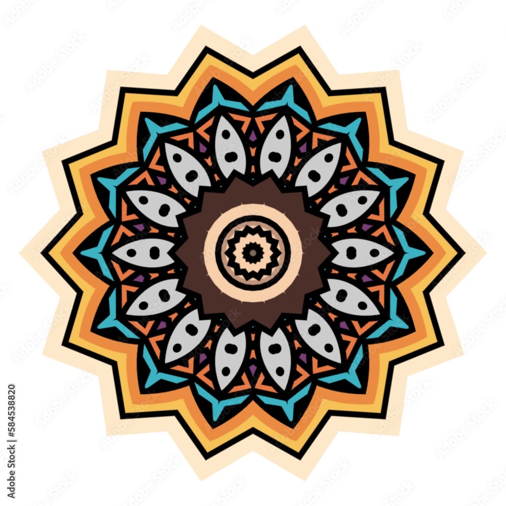 Mandala flower ornate design concept for element design Mandala flower ornate design concept for element design