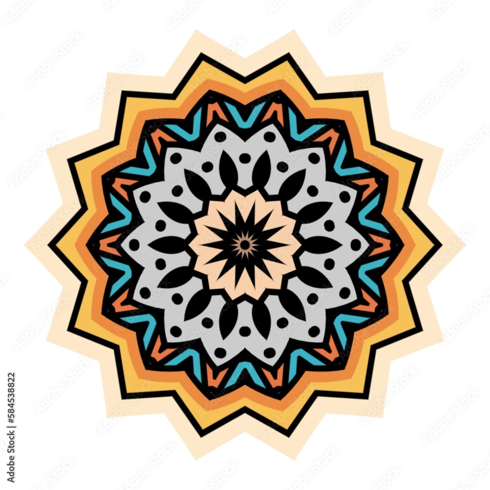 Mandala flower ornate design concept for element design Mandala flower ornate design concept for element design