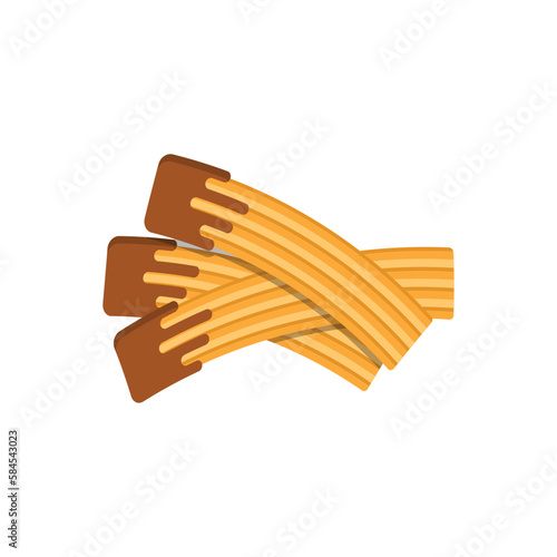 churros logo icon design vector