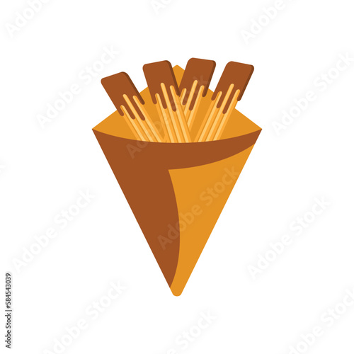 churros logo icon design vector