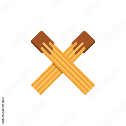 churros logo icon design vector