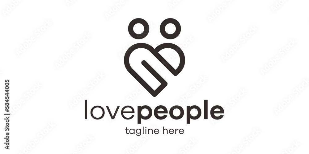 Obraz premium love and people icon vector illustration 11