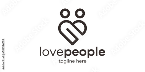 love and people icon vector illustration 11