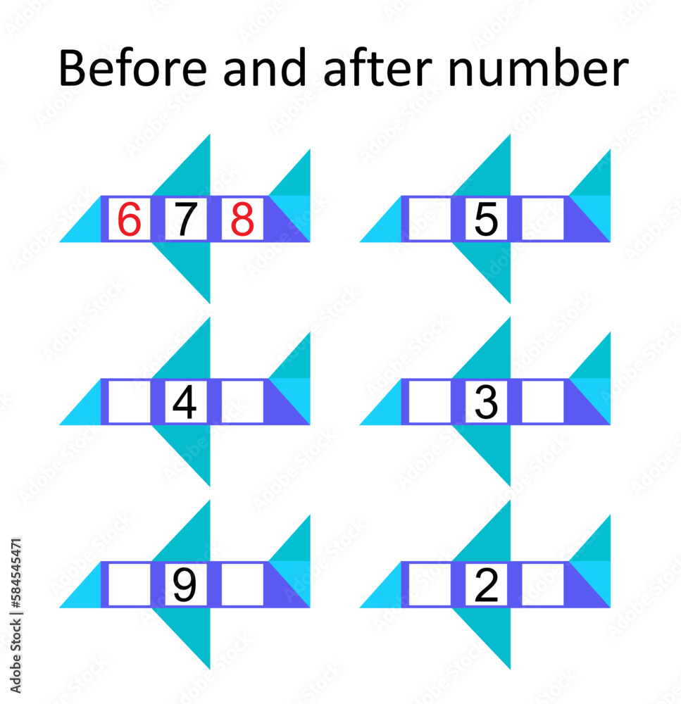 What Comes Before And After Math Worksheets For Kids Vector what-comes-before-and-after-math-worksheets-for-kids-vector