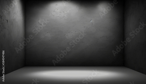 Black gradient wall. blank studio room. plain studio background
