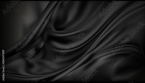 A Black luxury silk fabric background
