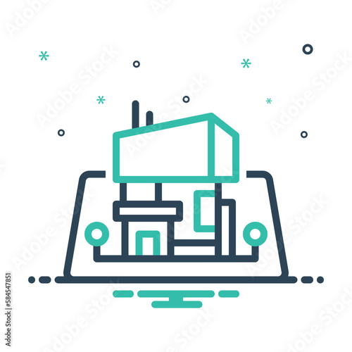Mix icon for architectural