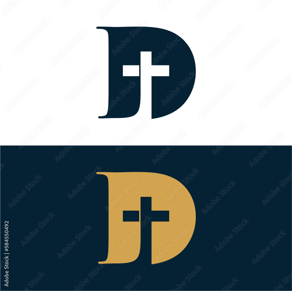 Fototapeta premium Logo initial church