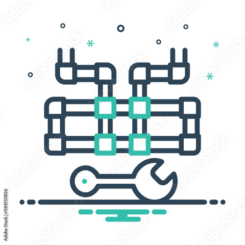 Mix icon for plumbing