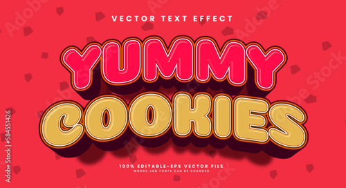 A red and pink vector text effect with a large red background.