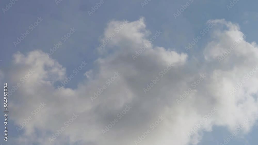 A Very Clear Sky In The Daytime With Big Clumping Clouds A Very Clear Sky In The Daytime With Big Clumping Clouds