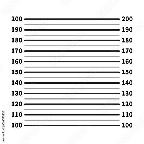 Background ruler police. Vector illustration.