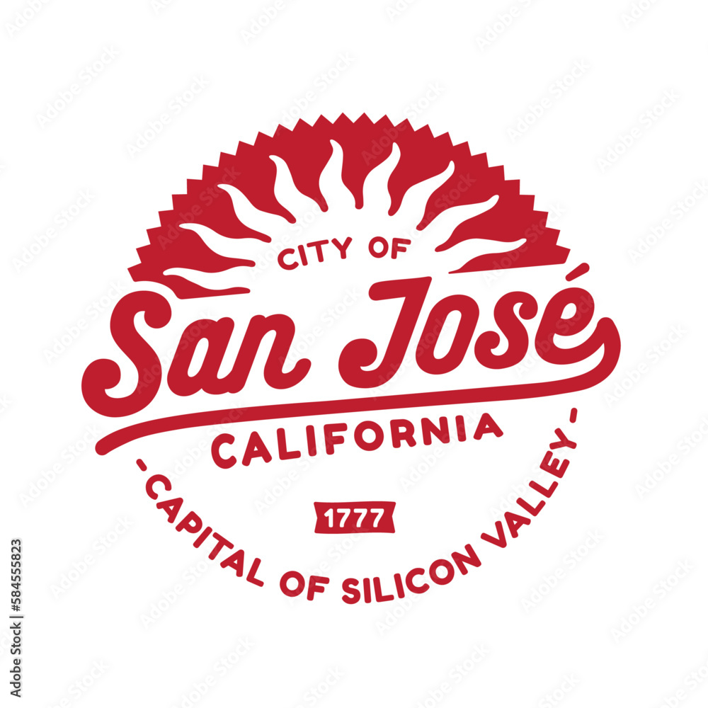 San Jose, California logo design template. Vector and illustration. San Jose, California logo design template. Vector and illustration.
