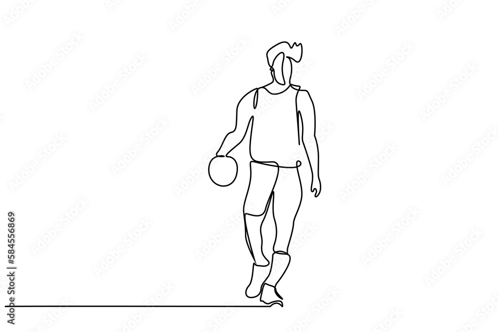young man basketball sportsman holding ball move lifestyle line art young man basketball sportsman holding ball move lifestyle line art
