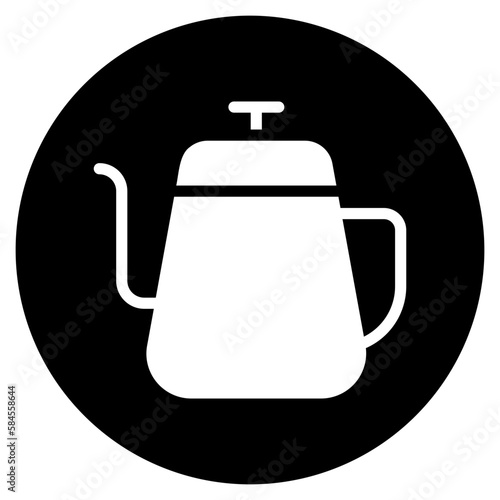 coffee pot glyph icon