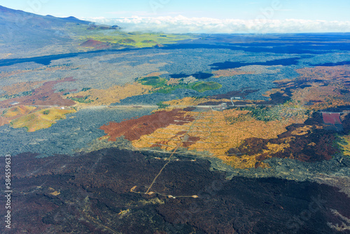 Bird's Eye View of Hawaii's Lifeless Volcanic Landscape © Katie Chizhevskaya