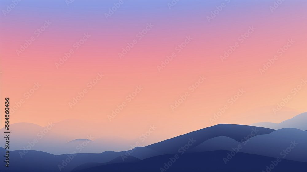 Obraz premium sunset in the mountains