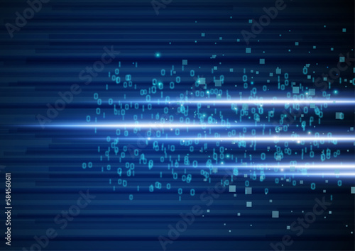 数字のデジタルスピード背景