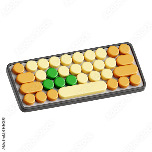 Wallpaper Mural 3D computer input keyboard illustration Torontodigital.ca