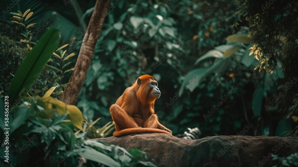 Obraz premium Orangutan in the Jungle