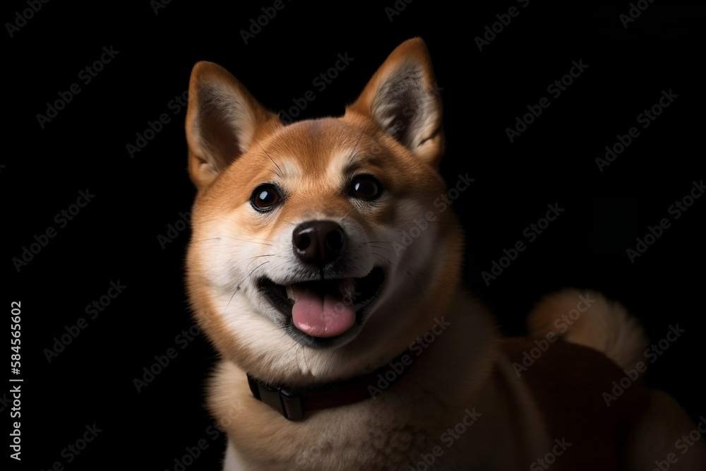 Happy Shiba Inu Dog