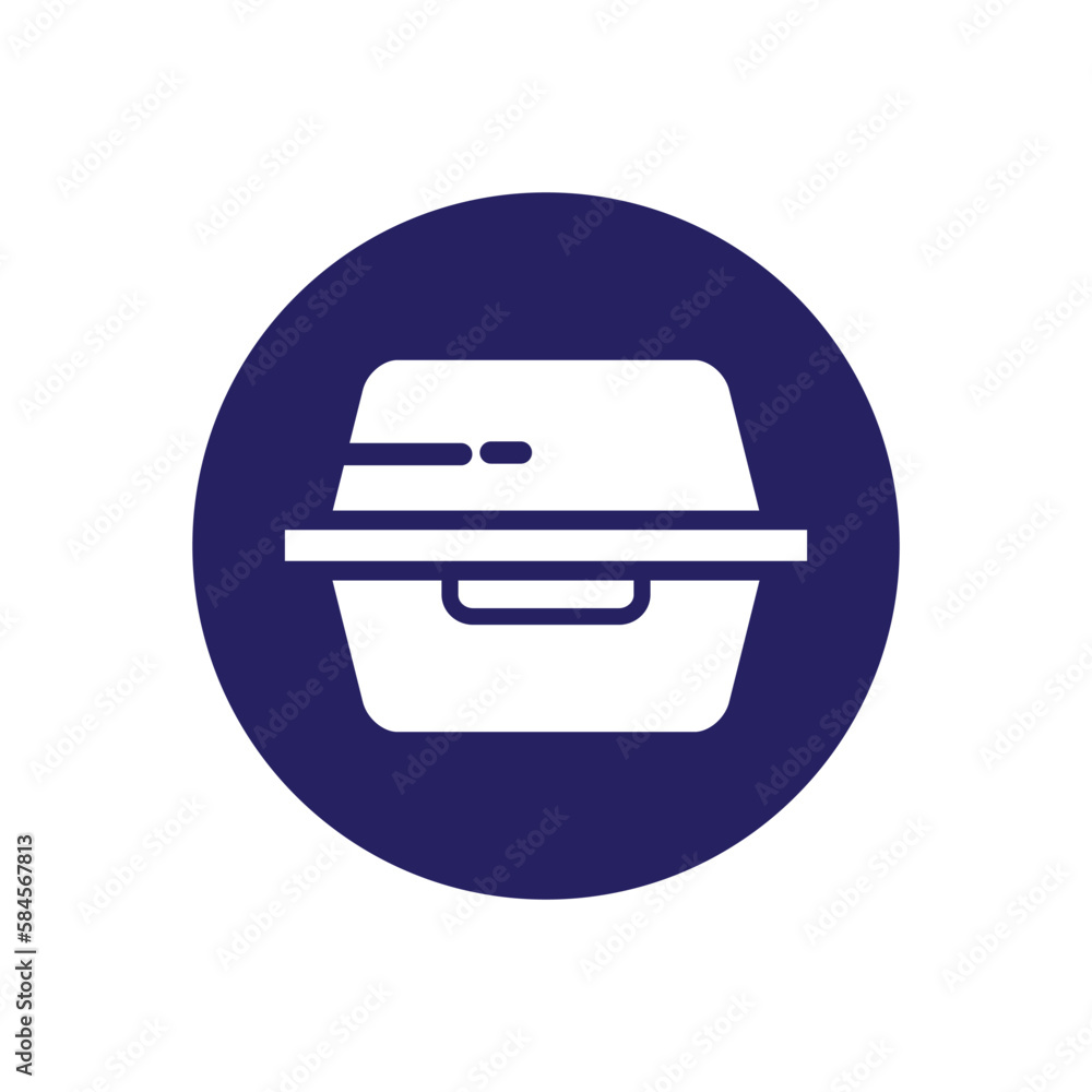 Styrofoam flat style logo design template Styrofoam flat style logo design template