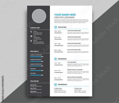 Professional Resume and Cover Letter Template
