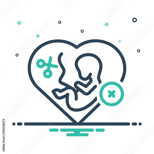 Mix icon for abortion