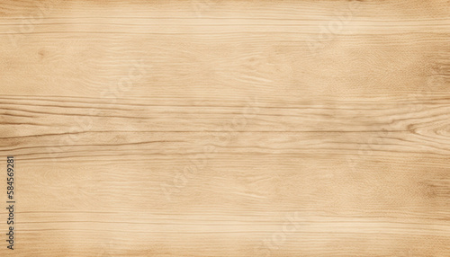 Elegant beige wooden texture. Light brown background surface. Generative AI