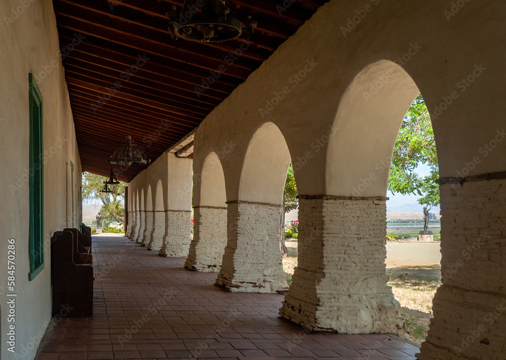 Arches in the Hallway, Mission San Juan Bautista State Historic Park