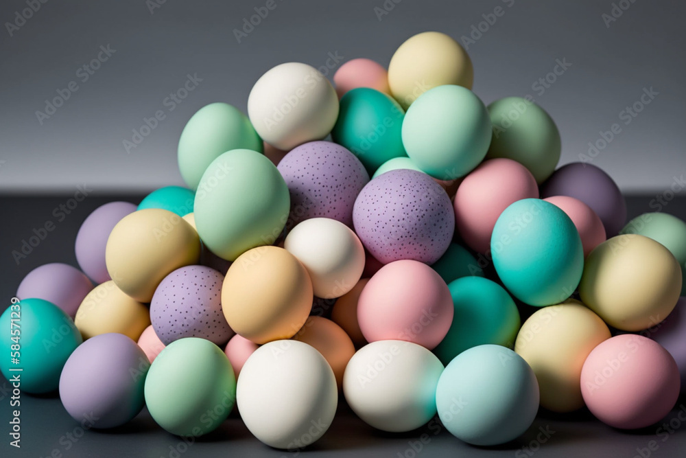 Pile of colorful Easter eggs Pile of colorful Easter eggs