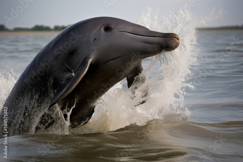 irrawady dolphin rare animal, generated AI, generated, AI photo