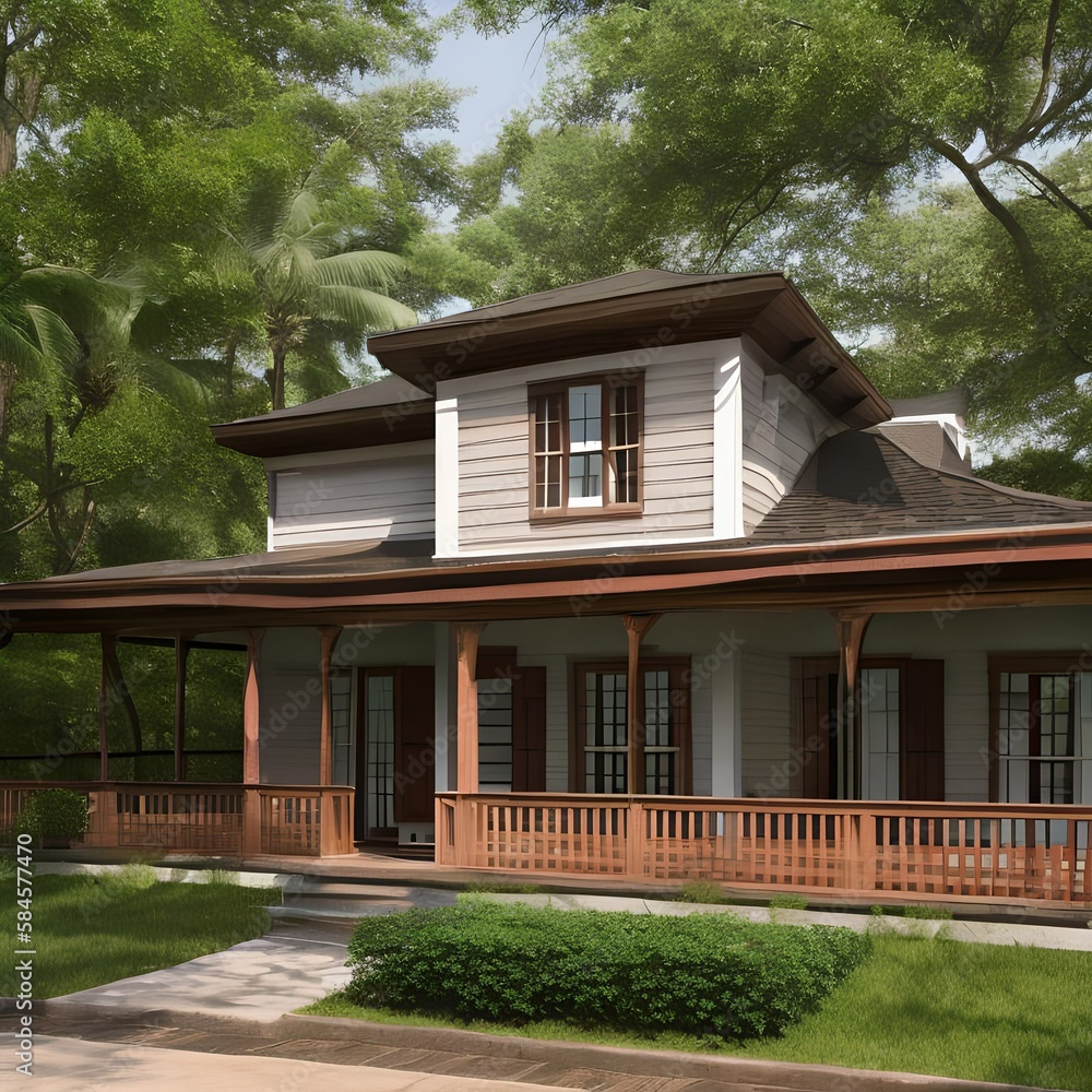 Beautiful colonial house82, Generative AI Beautiful colonial house82, Generative AI