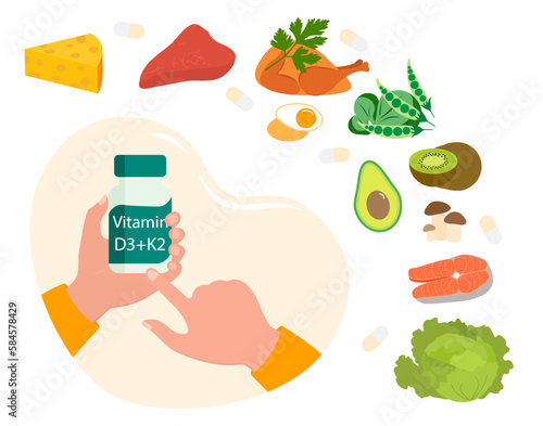 Health Food Proper Nutrition Vitamin D3 supplement