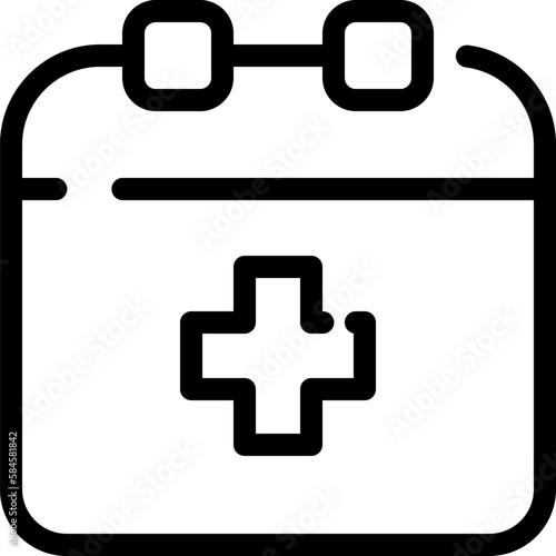 Medical Appointment icon represents scheduling an appointment with a healthcare provider or medical facility