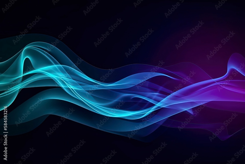 Abstract blue, mint and purple background. Generative Ai Abstract blue, mint and purple background. Generative Ai