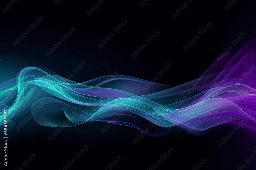 Abstract blue, mint and purple background. Generative Ai Abstract blue, mint and purple background. Generative Ai