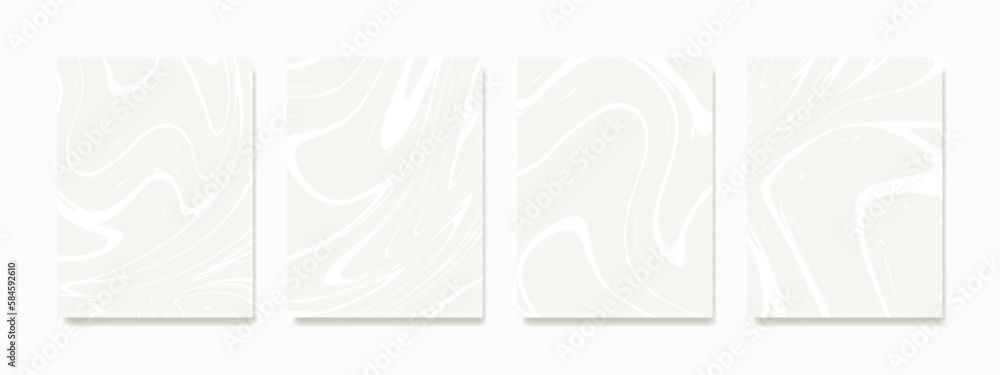 A collection of vector abstract marble wall art with organic shapes for posters, prints, covers, and wallpapers, suitable for minimal and natural wall art.