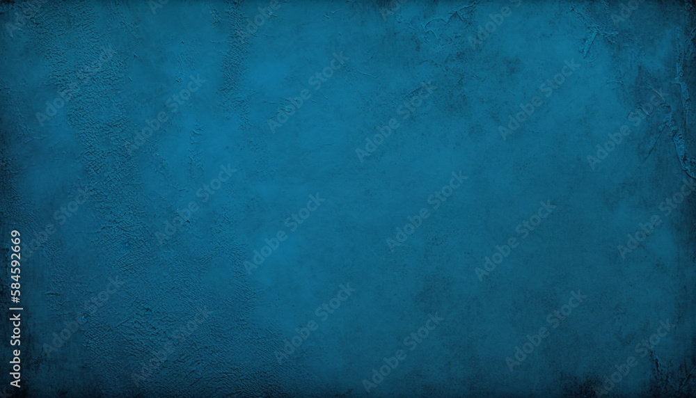 Abstract Blue Painted Concrete Texture Background