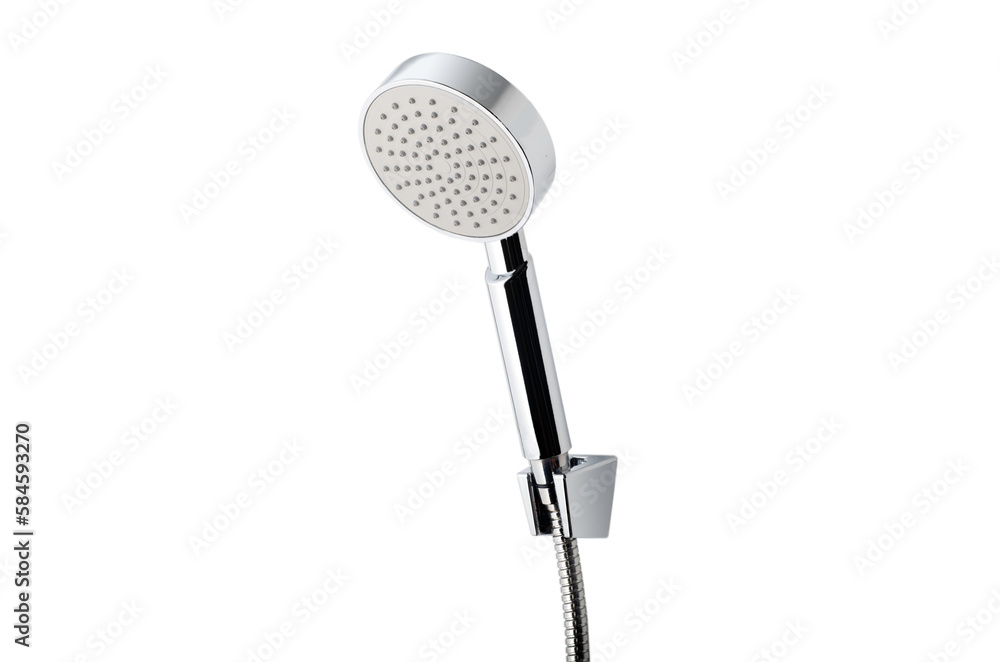Obraz premium Shower set in bathroom home decoration isolated in white background