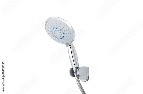 Shower set in bathroom home decoration isolated in white background