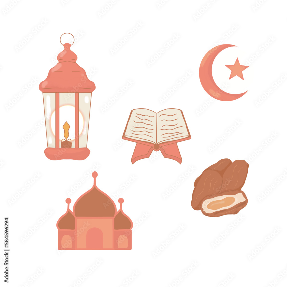 Fototapeta premium ramadan and muslim collection