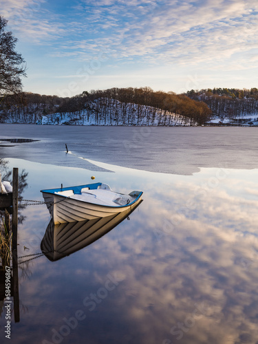 A Tranquil Winter Morning at a Swedish Lake