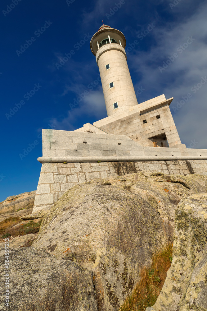 Punta Nariga Lighthouse, The Lighthouse Way, Malpica de Bergantiños, Costa da Morte, La Coruña, Galicia, Spain, Europe