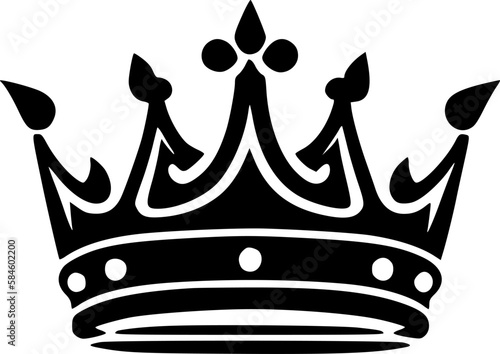 Crown - Minimalist and Flat Logo - Vector illustration