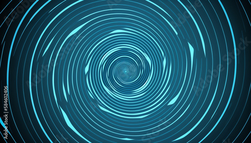 Abstract blue swirling radial background